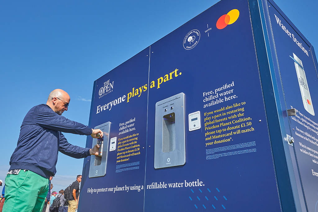 Mastercard water station